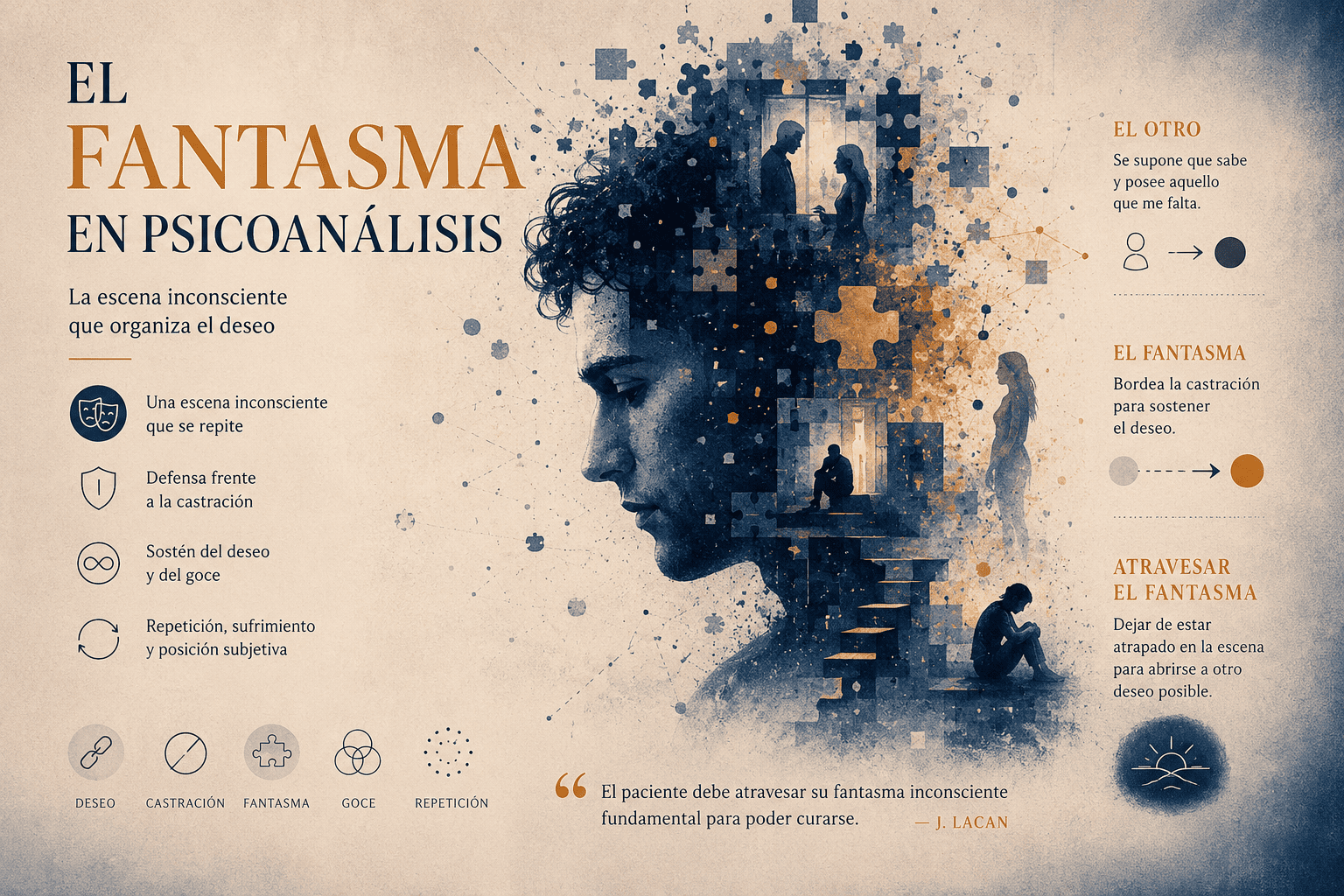 El fantasma: la escena inconsciente que organiza el deseo