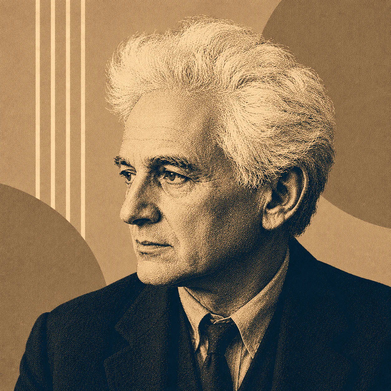 Retrato de Jacques Derrida
