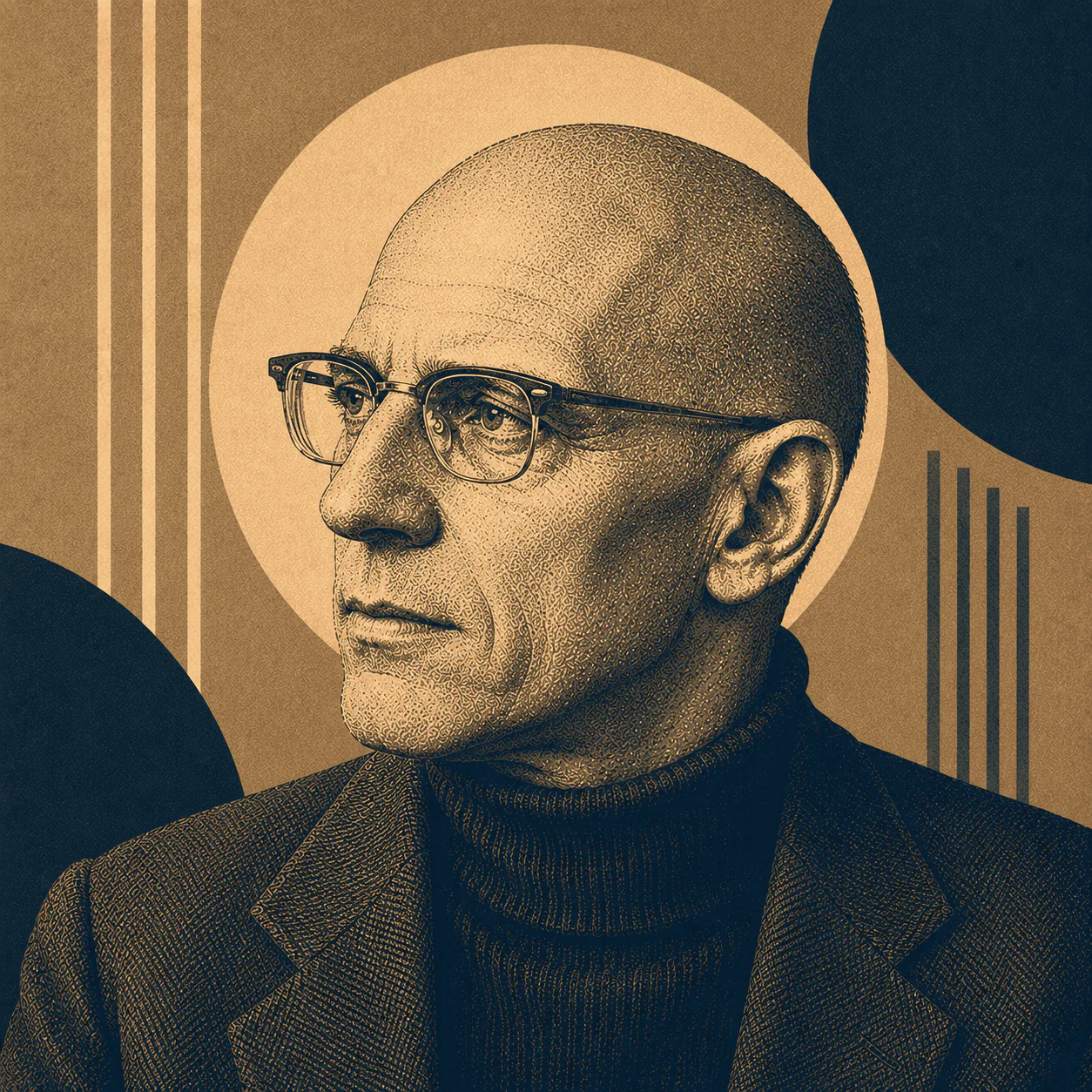 Retrato de Michel Foucault
