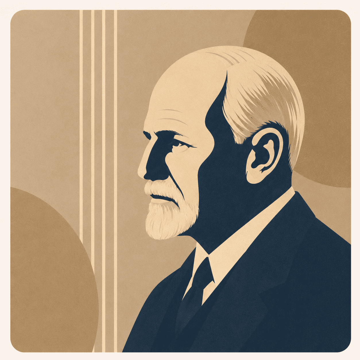 Retrato de Sigmund Freud