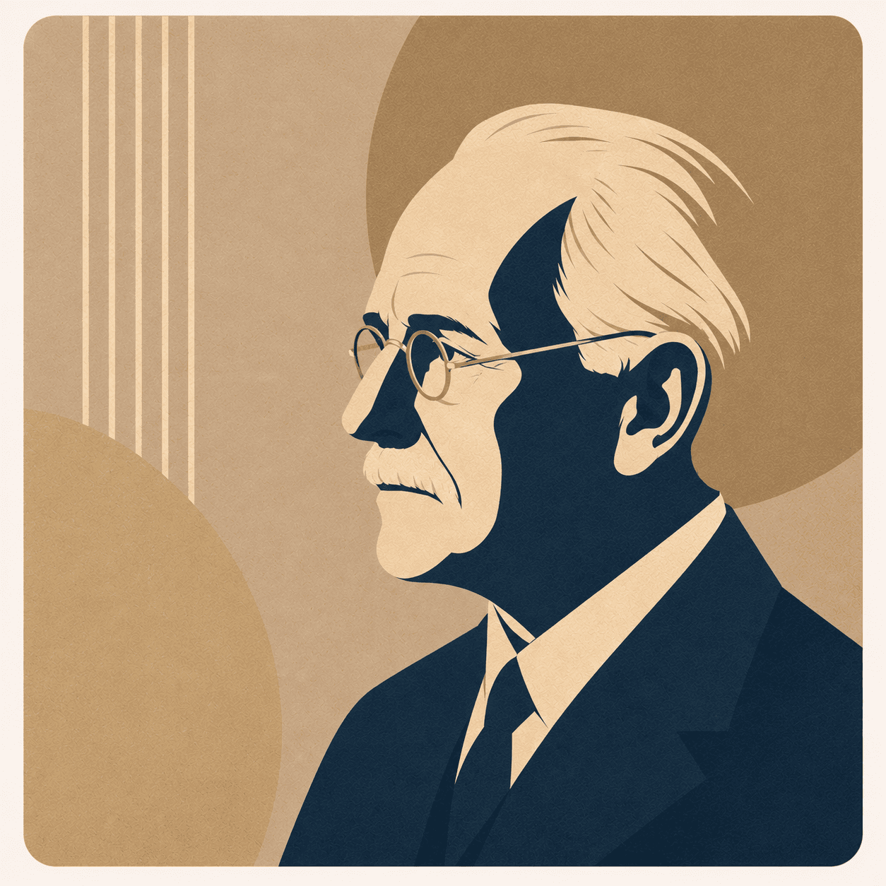Retrato de Carl Gustav Jung