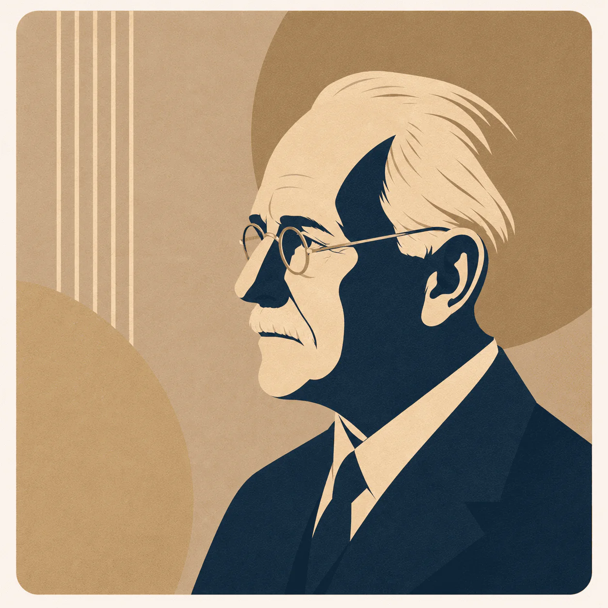Retrato de Carl Gustav Jung