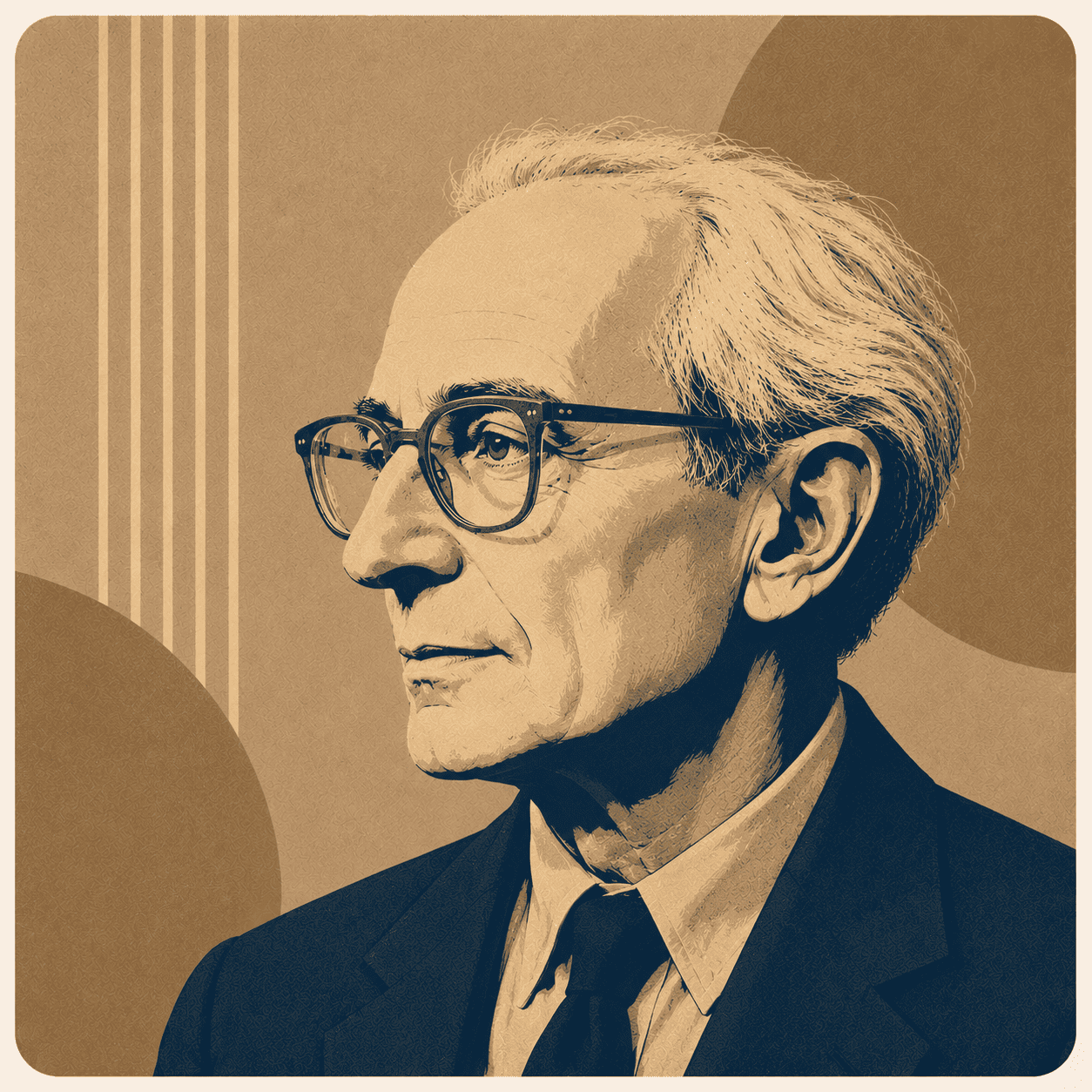 Retrato de Claude Lévi-Strauss
