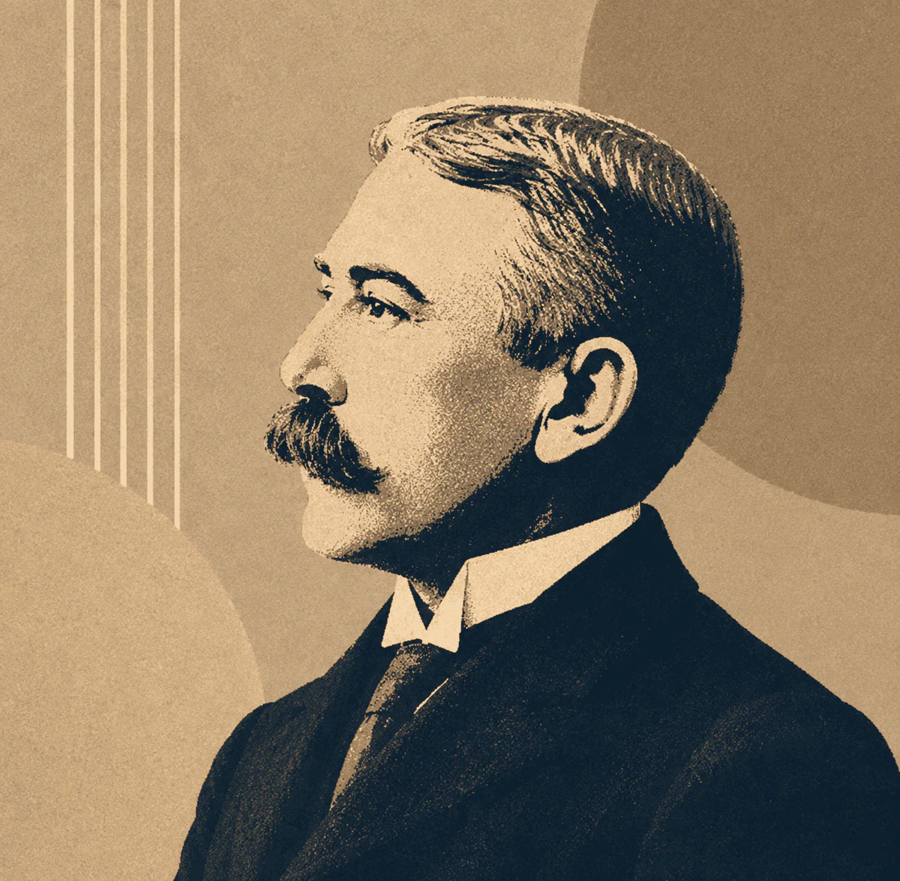 Retrato de Ferdinand de Saussure