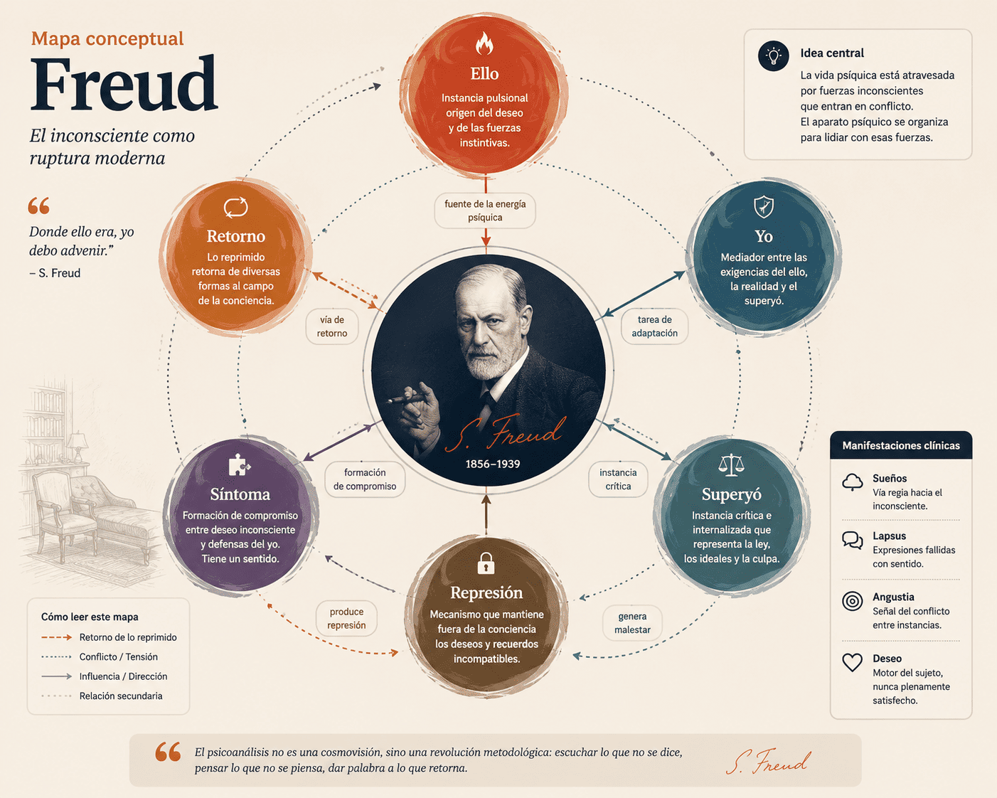 El aparato psíquico en Freud