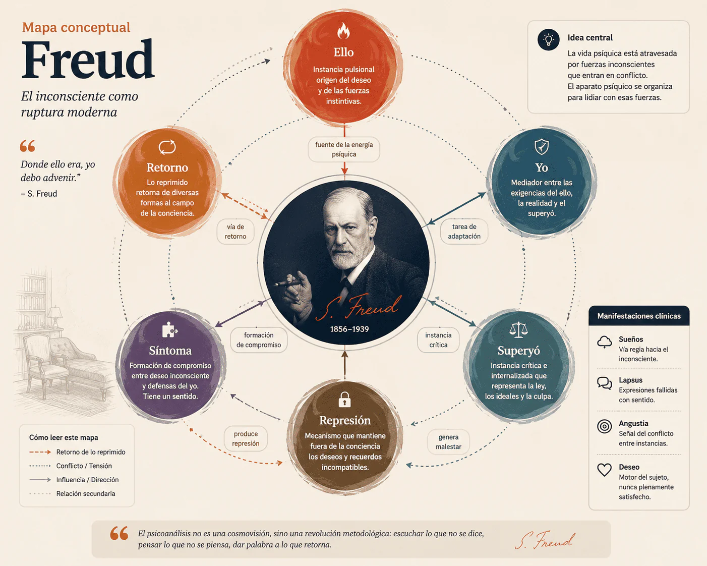 El aparato psíquico en Freud